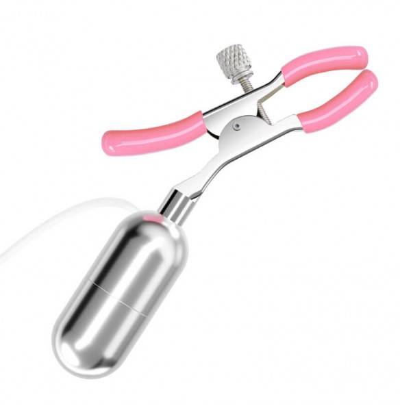 MIZZZEE - Vibrating Nipple Clamps Licking Vibrator Egg (Chargeable - Pink) MIZZZEE - Vibrating Nipple Clamps Licking Vibrator Egg (Chargeable - Pink)